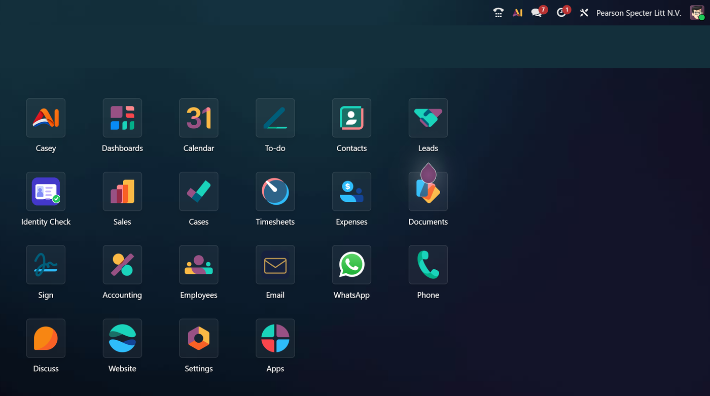 Unomia platform — English desktop
