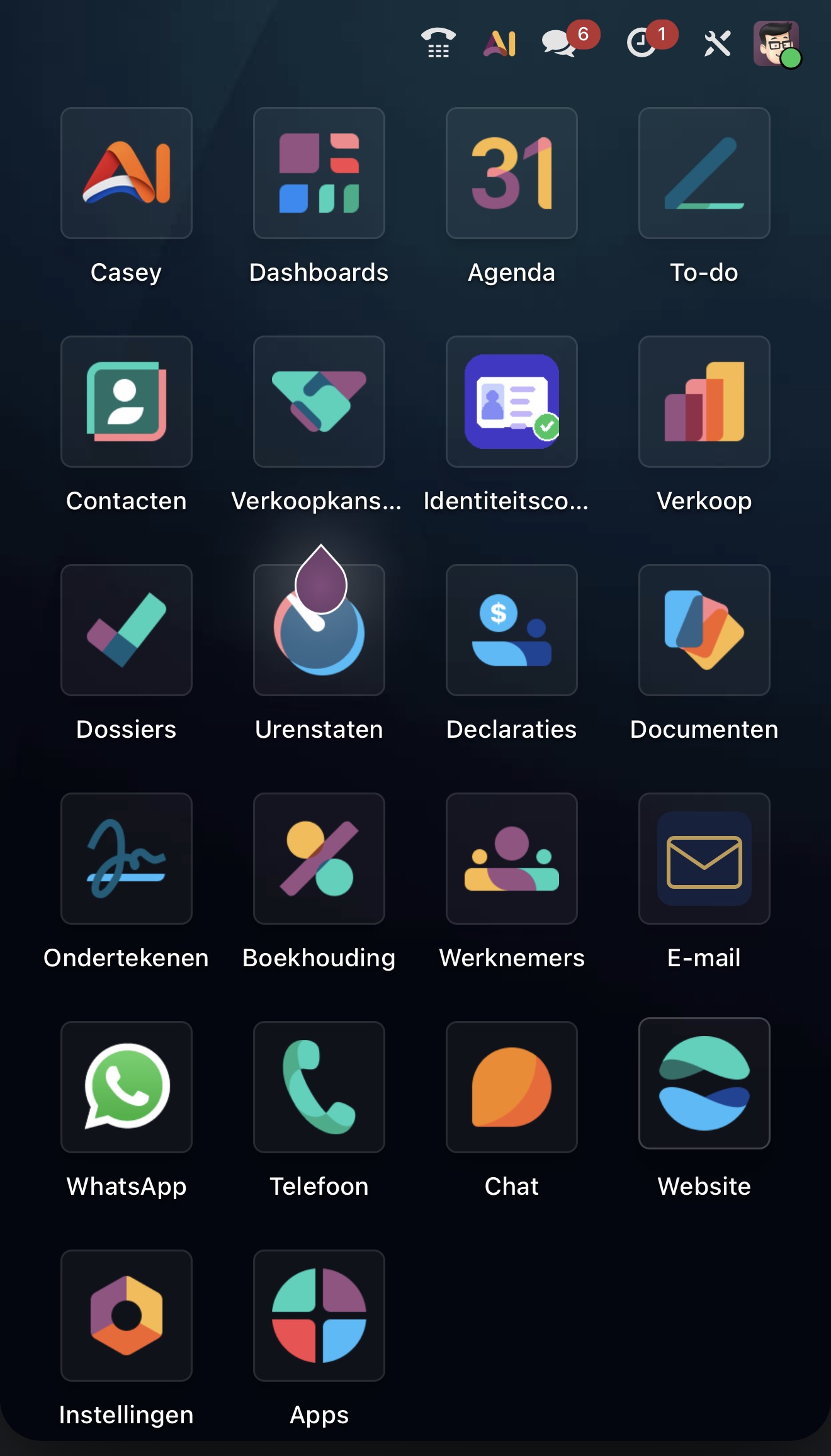 Unomia platform — Nederlands mobiel
